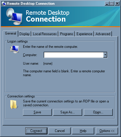 update la Remote Desktop Connection