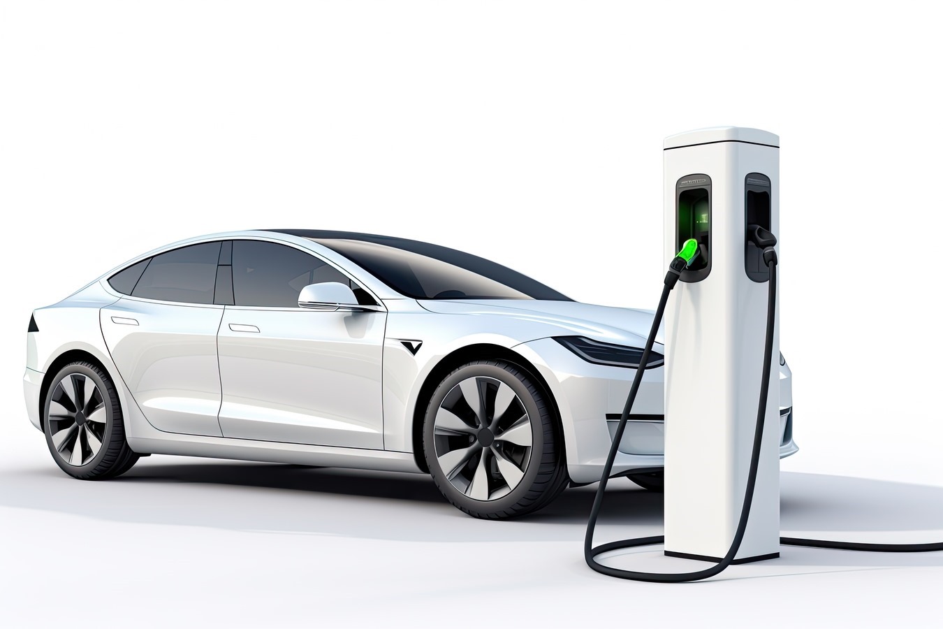 electric-car-charging-station-isolated-white-background